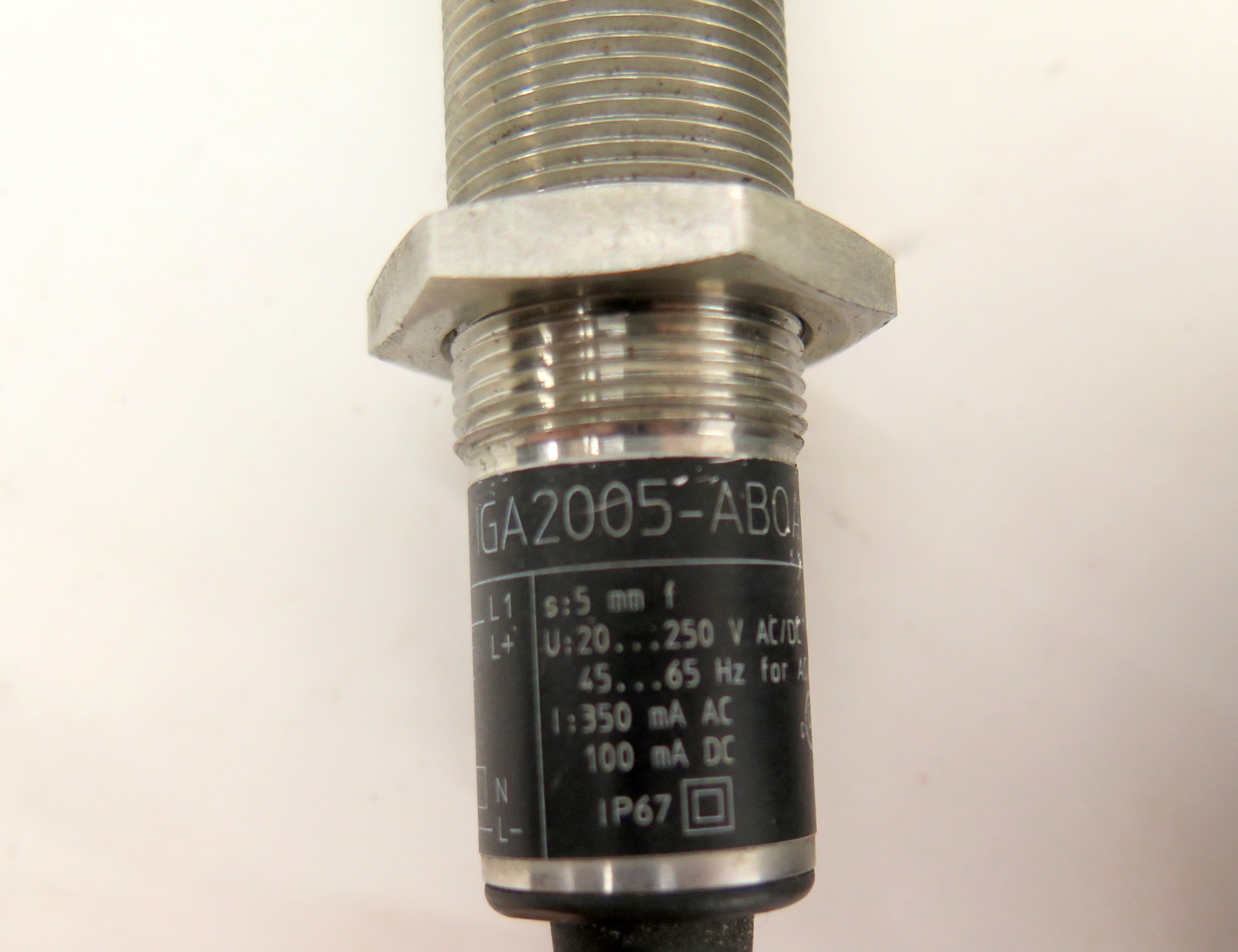 IFM Electronic IG0360 IGA2005-ABOA/V4A Inductive Proximity Sensor - Advance Operations