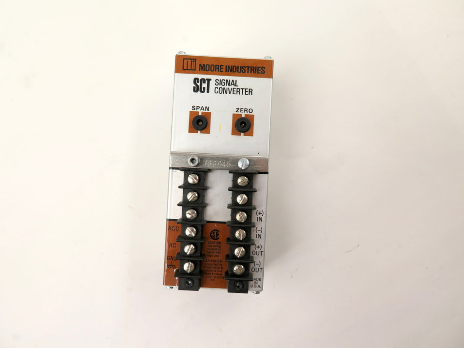 Moore Industries SCT Signal Converter - Advance Operations