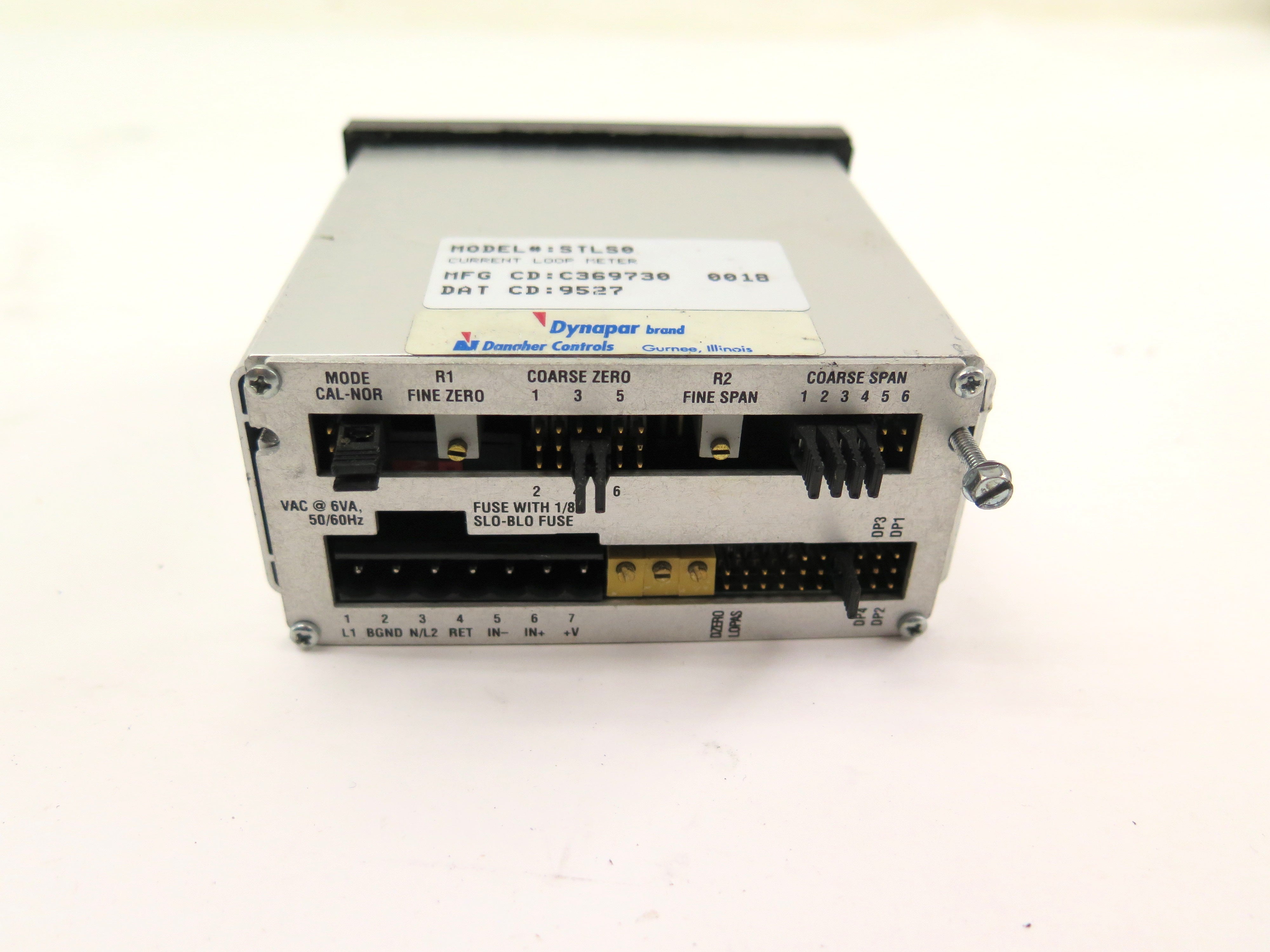 Dynapar STLS0 Current Loop Meter - Advance Operations