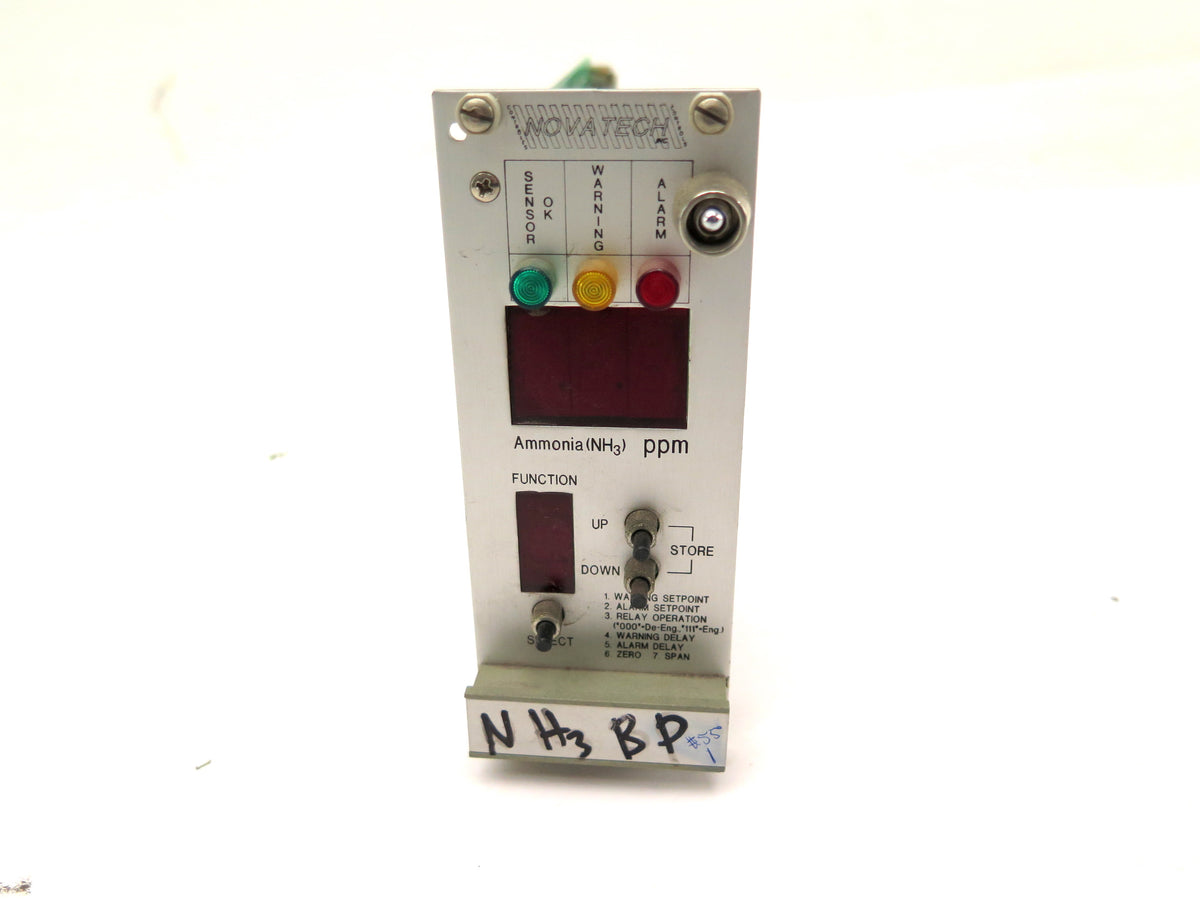 Novatech / Pribusin 103325-C Gas Monitor Ammonia (NH3) PPM - Advance Operations