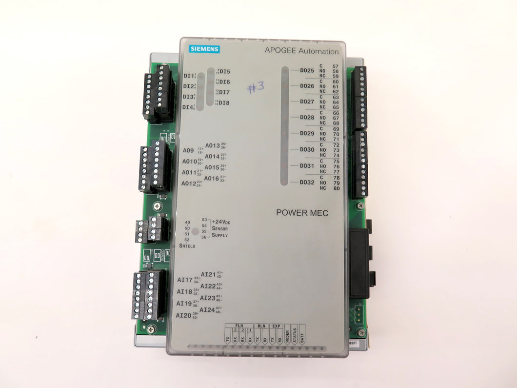 Siemens Apogee Automation 549-620 Power Mec Model 1200F - Advance Operations