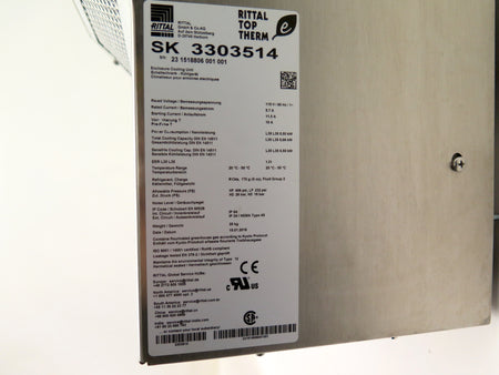 Rittal SK 3303514 Enclosure Cooling Unit Stainless Steel 115Vac 5.7A - Advance Operations