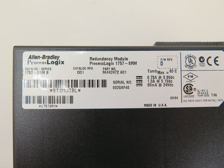 Allen-Bradley 1757-SRM B Redundancy Module ProcessLogix - Advance Operations