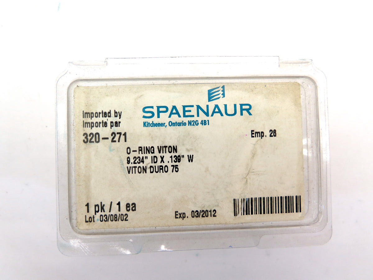 SPAENAUR 320-271 O-RING VITON DURO 75 9.234" ID X .139" W - Advance Operations