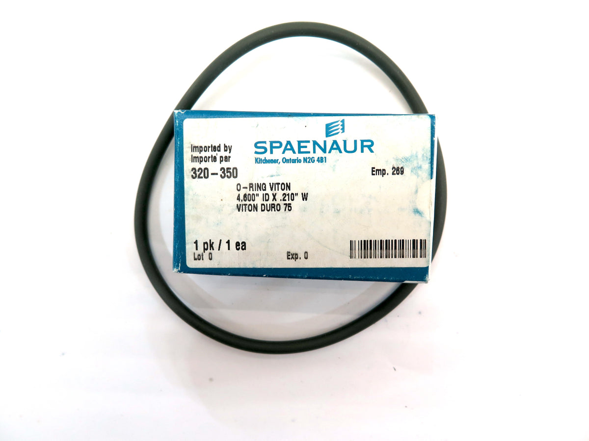 Spaenaur 320-350 O-Ring Viton Duro 75 4.60 0" ID  X .210 W - Advance Operations