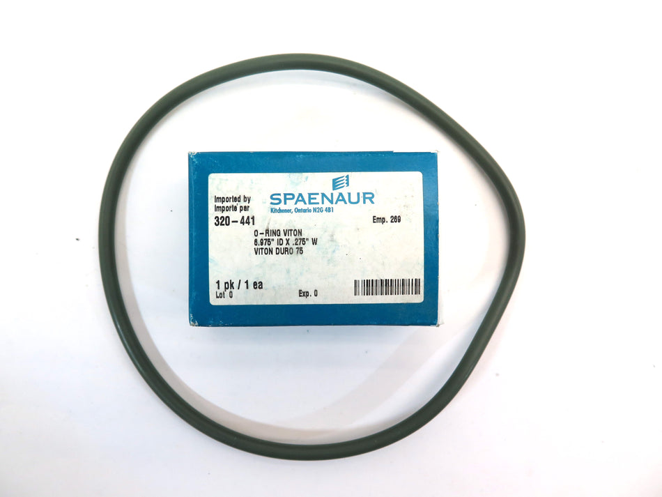 Spaenaur 320-441 O-Ring Viton Duro 75  6.975"  ID X .275" W - Advance Operations