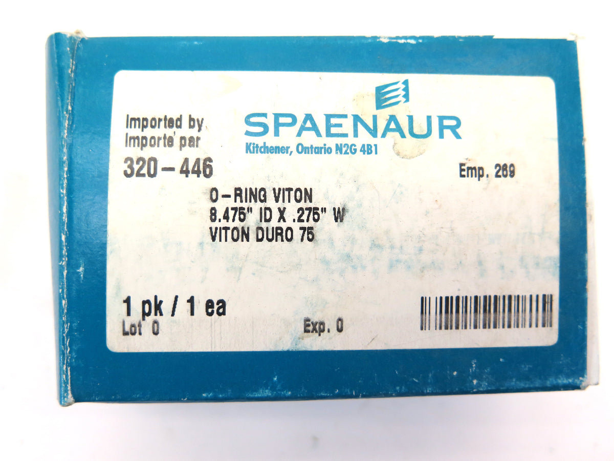 Spaenaur 320-446 O-Ring Viton Duro 75  8.475" ID X .275 W - Advance Operations