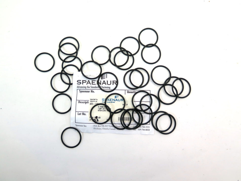 Spaenaur 320-125 O-Ring Viton Duro 75  1.299" ID X .103W  Lot of 32 - Advance Operations
