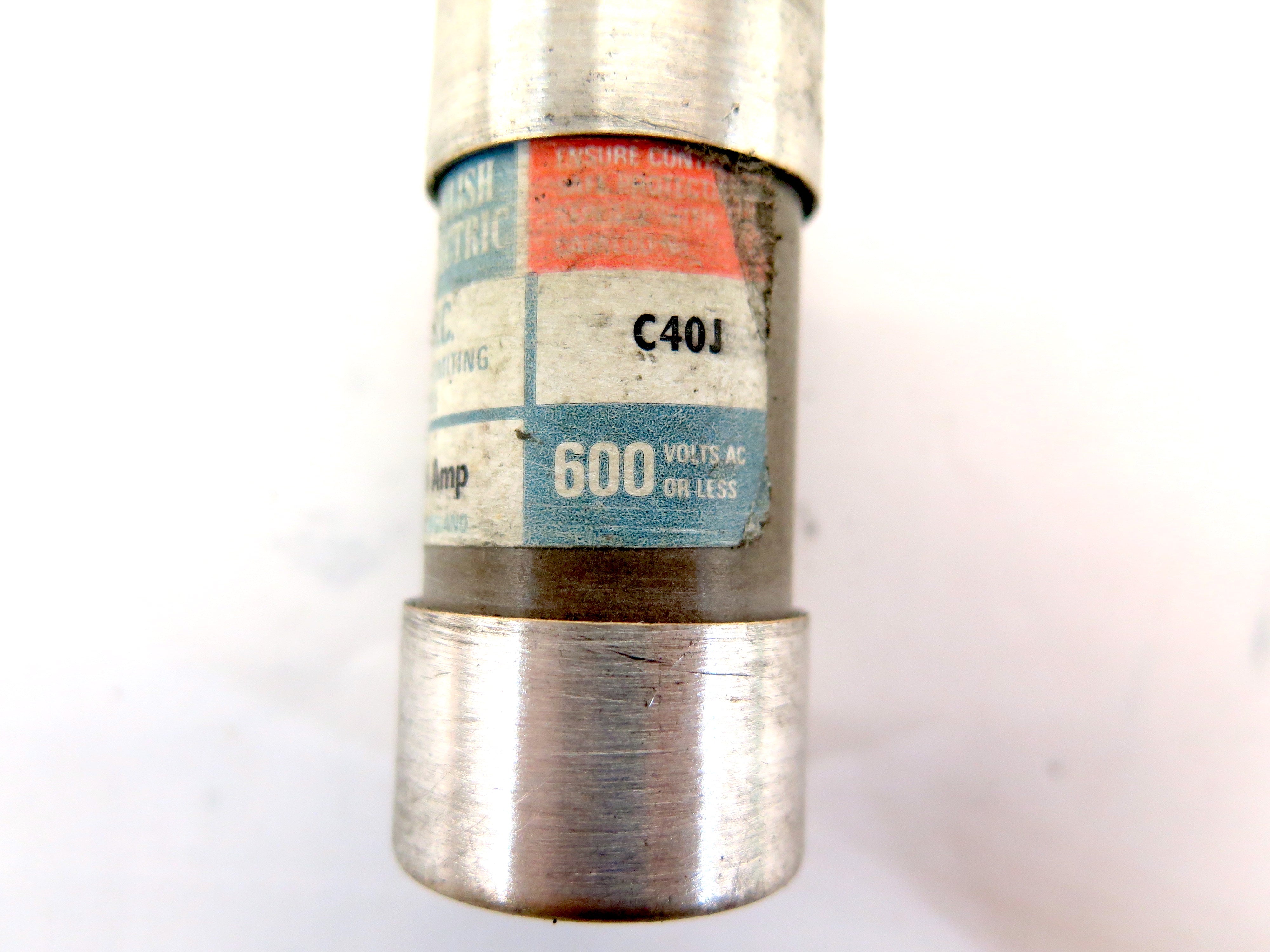 English Electric C40J Energy Limiting Fuse 40 A  600V Lot of 2 - Advance Operations