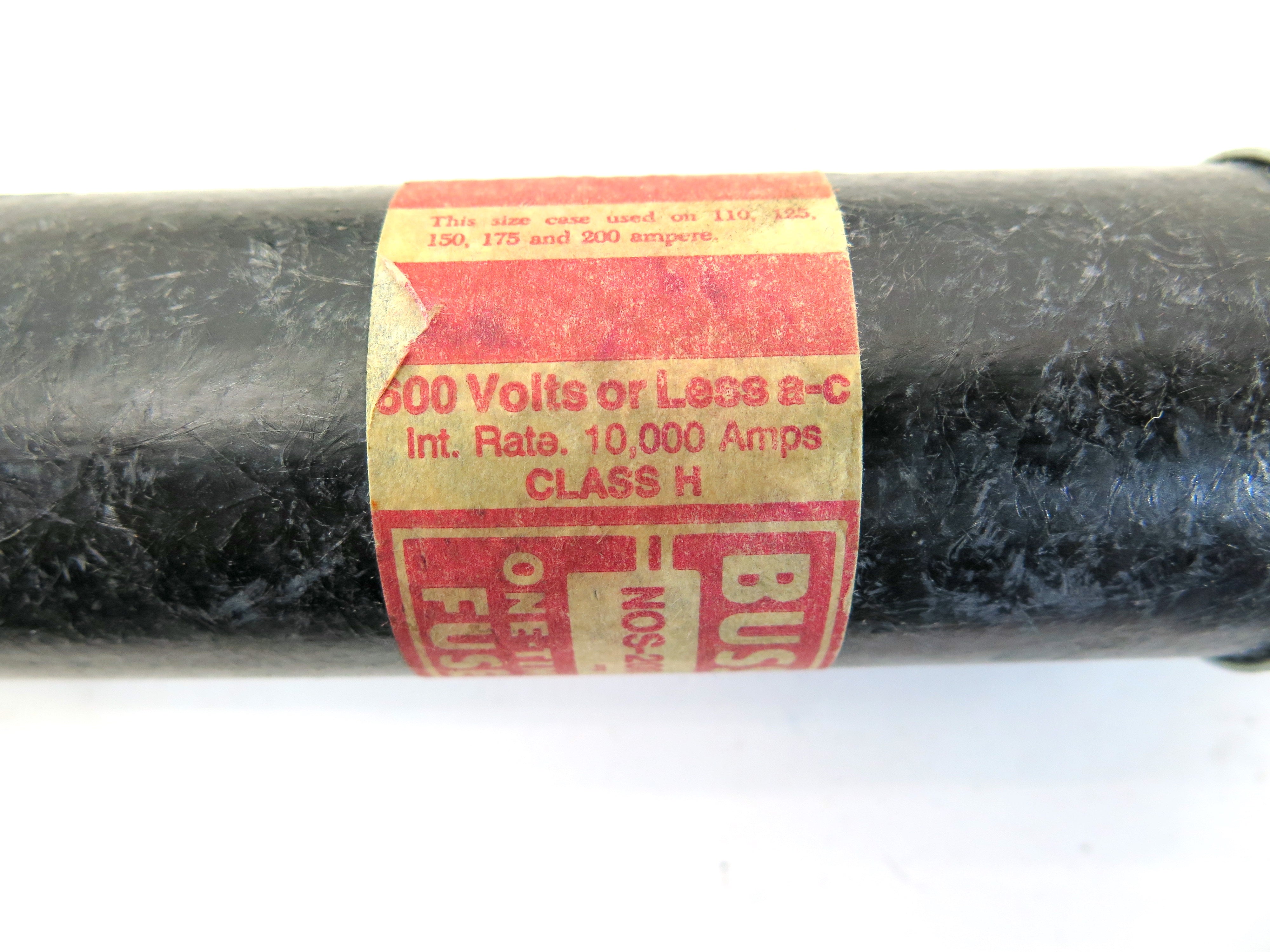 Buss NOS-200 One Time Fuse 600v  Lot of 3 - Advance Operations