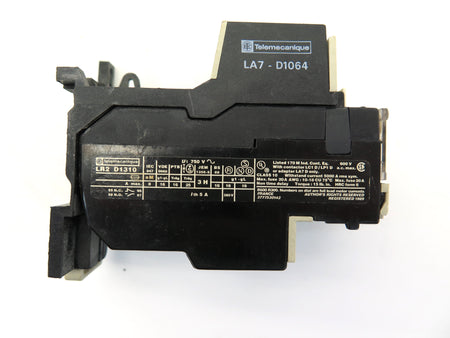 Telemecanique LR@ D1310 / LA7-D1064 Overload Relay & Adaptor Terminal Bloc - Advance Operations