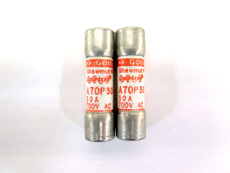 Gould-Shawmut A70P30-1 Amp-Trap Fuses 30A 700V Lot of 2 - Advance Operations