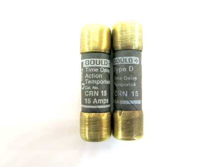 Gould-Shawmut CRN 15 Type D Fuse 15 Amps 250V  Lot of 2 - Advance Operations