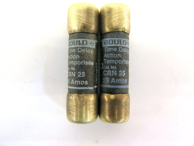 Gould- Shawmut CRN25 Type D Time-Delay Fuse 25 Amps 250V Lot of 2 - Advance Operations