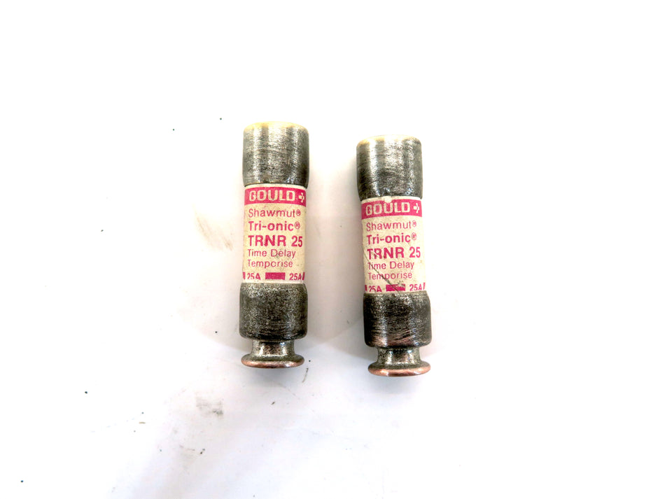 Gould Shawmut TRNR 25 ClassD Tri-Onic Time Delay Fuse 25 A 250Vac Lot of 2 - Advance Operations