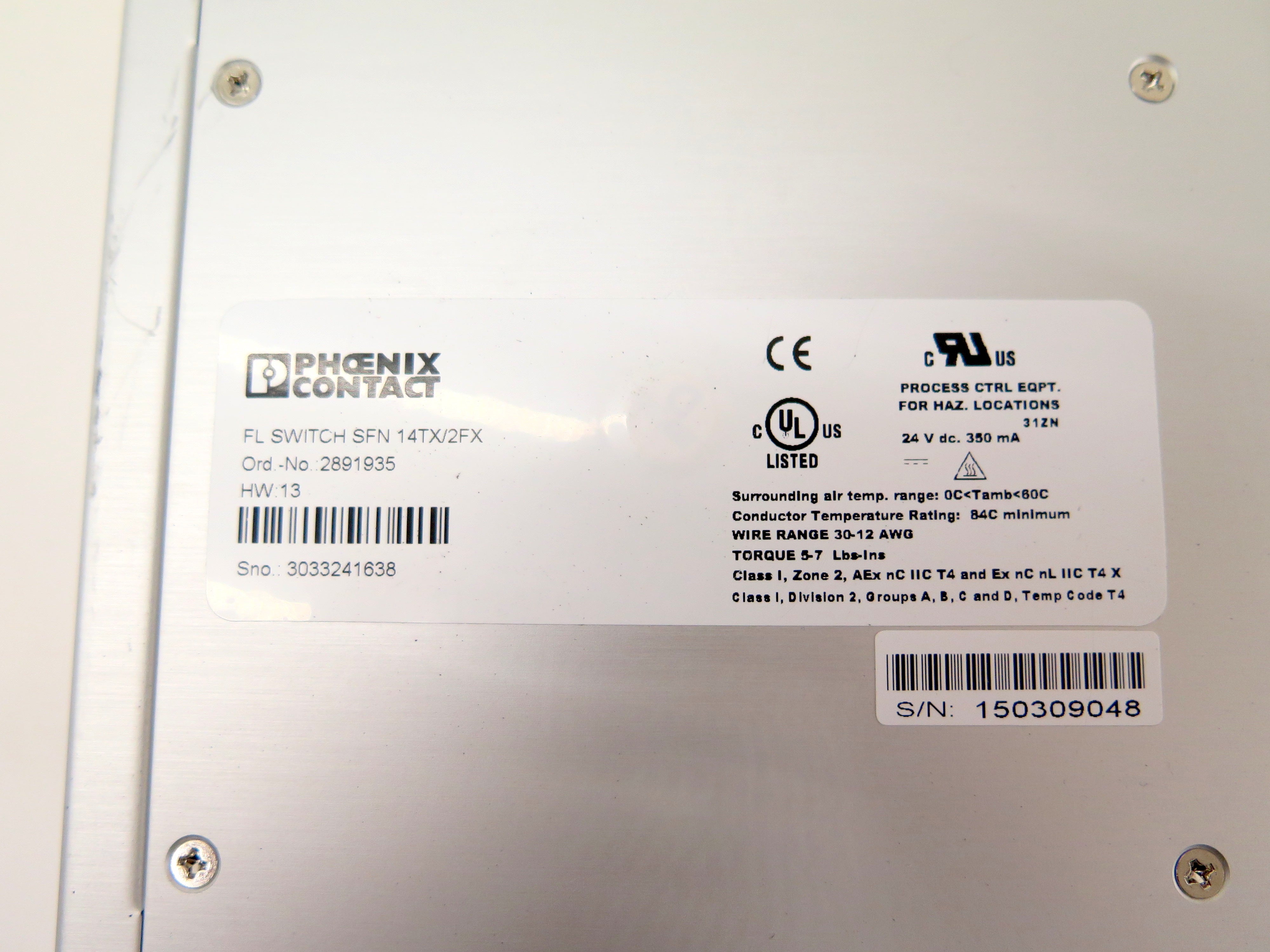 Pheonix Contact FL Switch SFN 14TX/2FX Ethernet Switch - Advance Operations