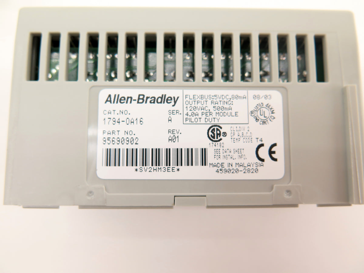 Allen-Bradley 1794-0A16 120Vac Output Module Flex I/O 16 Point - Advance Operations