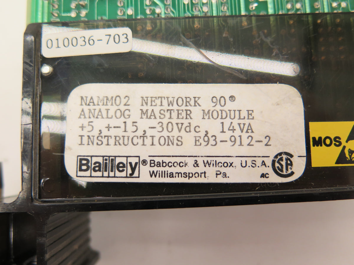 ABB / Bailey NAMM02 Network 90 Analog Master Module - Advance Operations