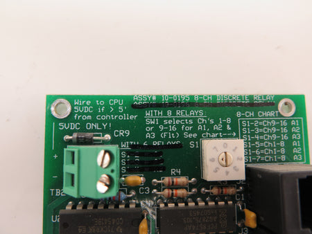 RC Systems 8 Channel Discrete Relay 10-0195 - Advance Operations