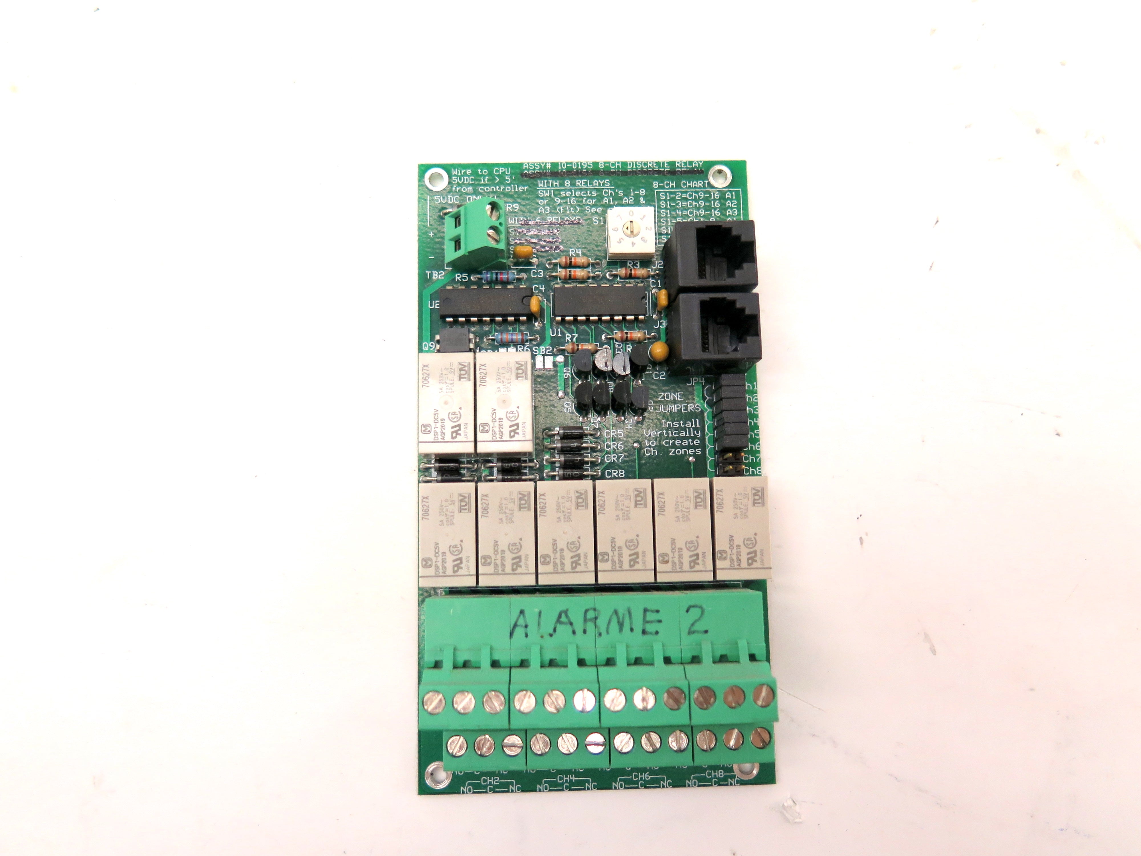 RC Systems 8 Channel Discrete Relay 10-0195 - Advance Operations