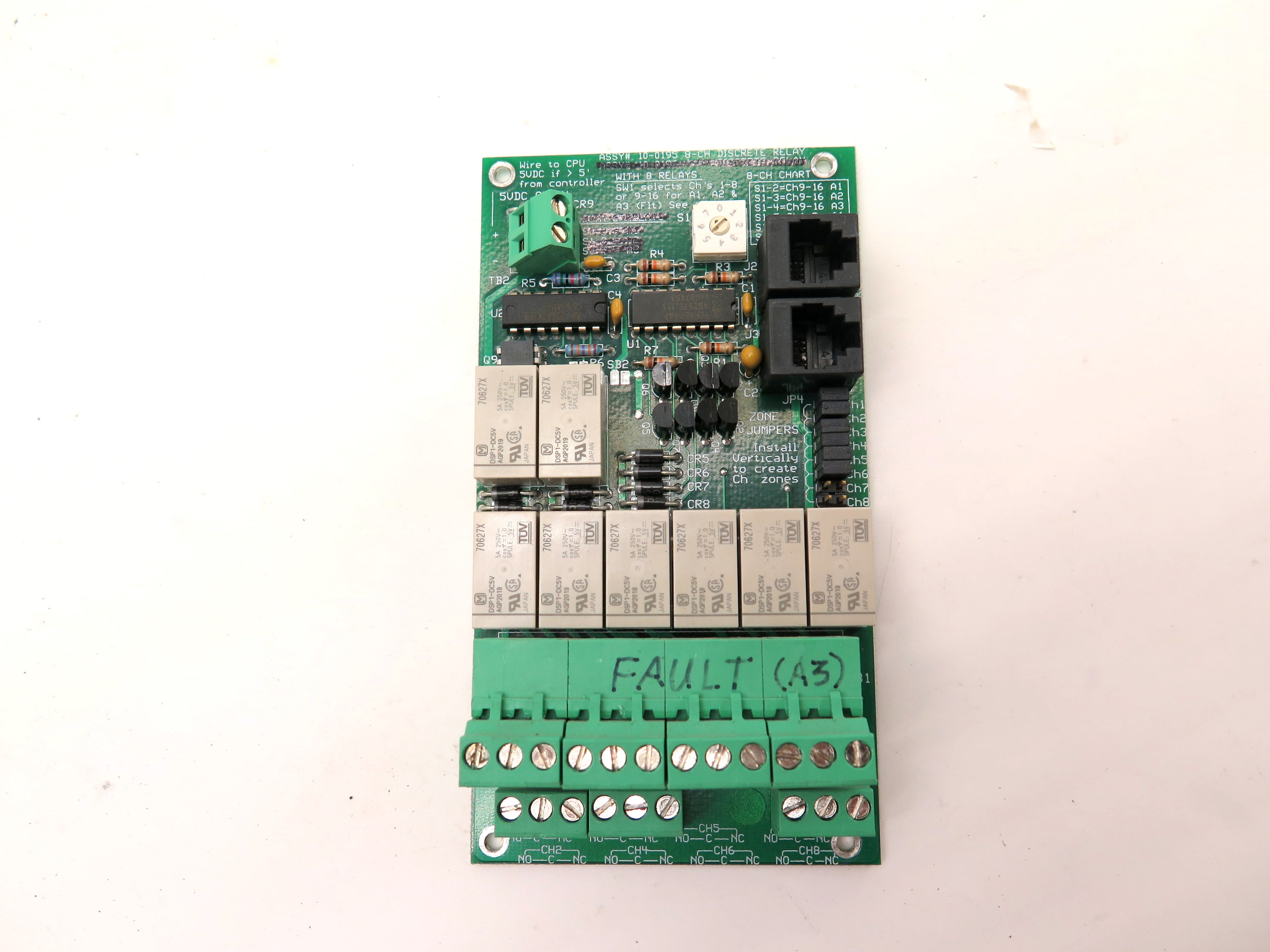 RC Systems 8 Channel Discrete Relay 10-0195 missing connector - Advance Operations