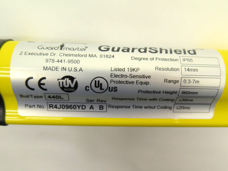 Allen-Bradley GuardShield Light Curtain R4J0960YD Ser. A - Advance Operations