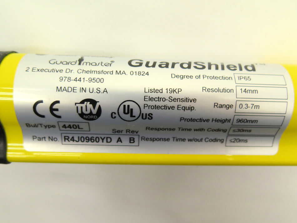 Allen-Bradley GuardShield Light Curtain R4J0960YD Ser. A - Advance Operations