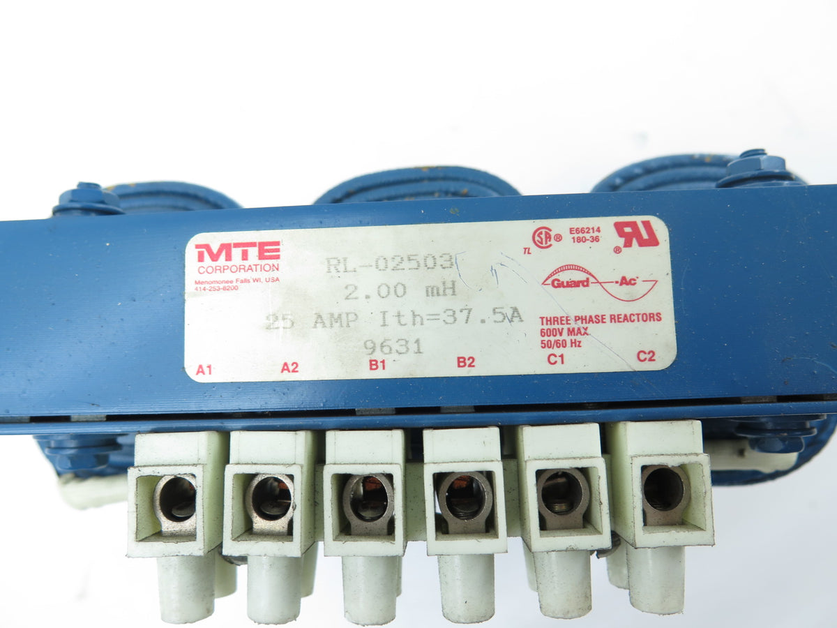 MTE RL-02503 Line Reactor 3 Phase - Advance Operations