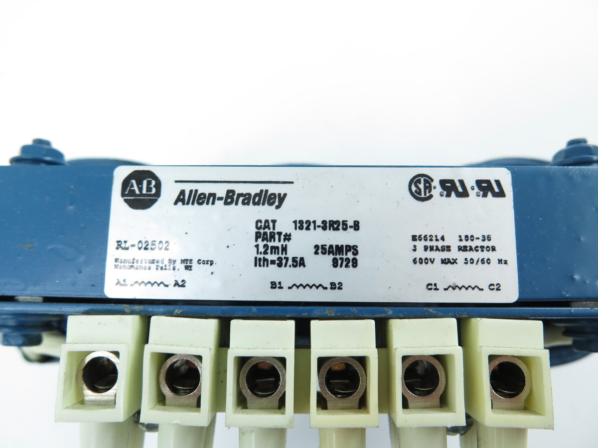 Allen-Bradley 1321-3R25-B Line Reactor 25A 37.5A - Advance Operations