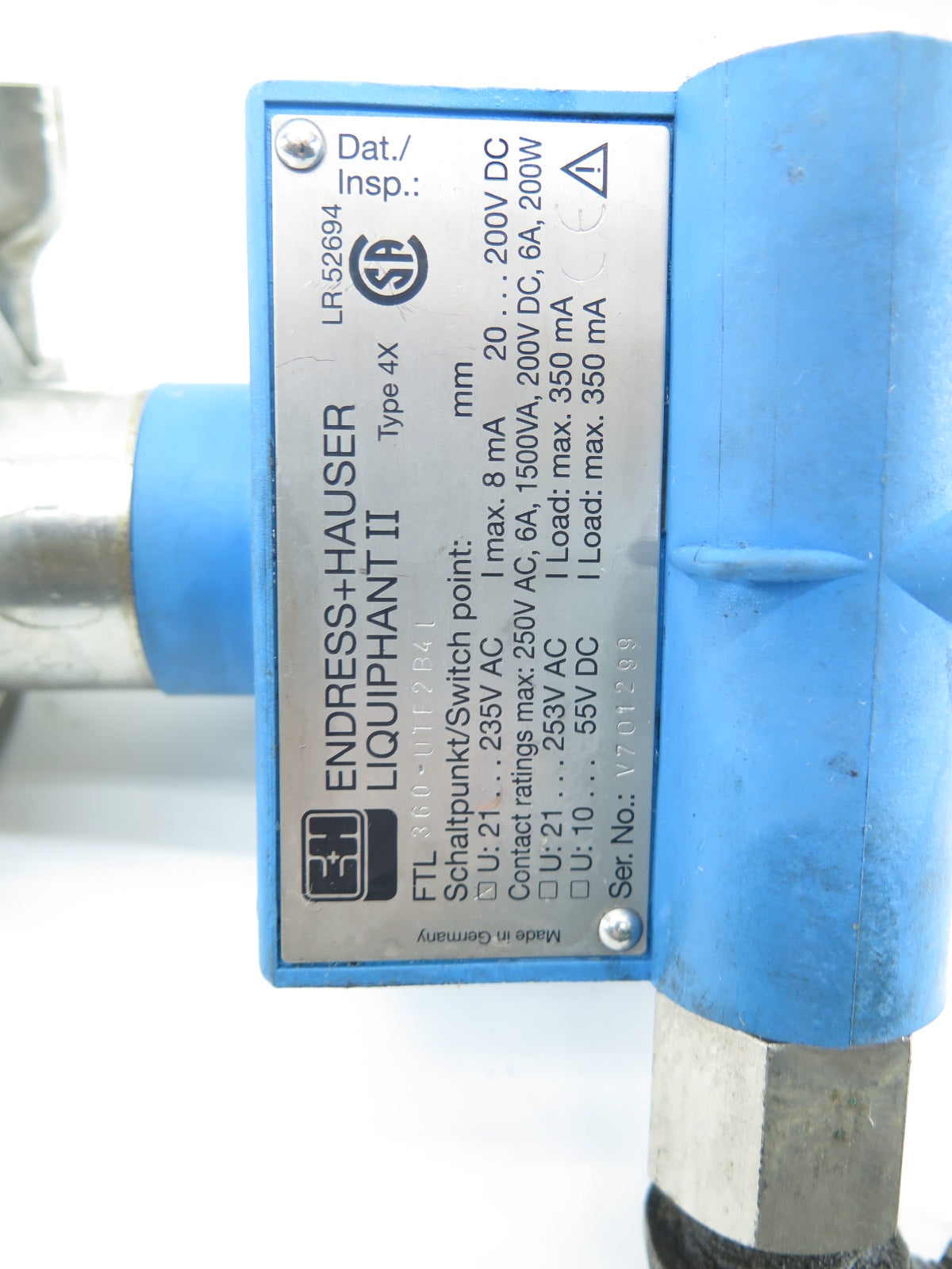 Endress Hauser FTL 360UTE2B4L Liquiphant II Level Switch - Advance Operations