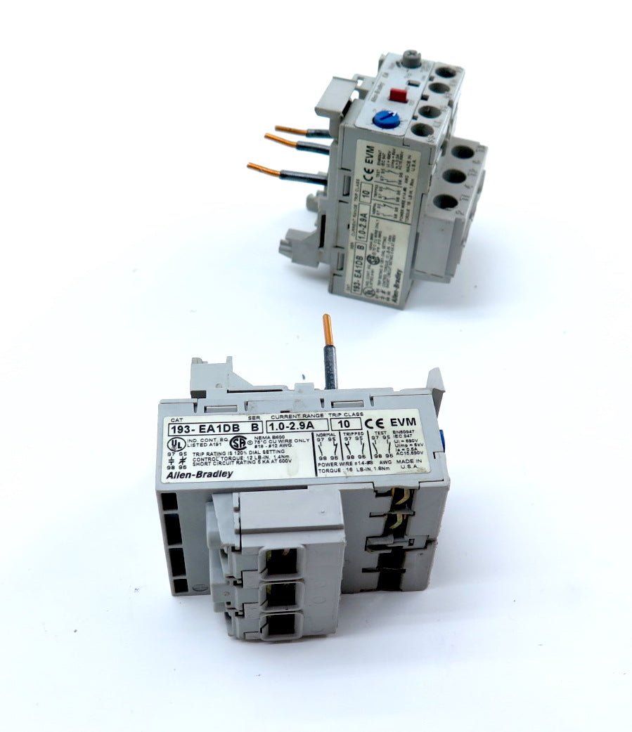 Allen-Bradley EA1DB Ser B Overload Relay LOT OF 2 - Advance Operations