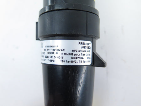 Appleton PRE316PY PCX 16A 2P+T 100/130V AC Connector Plug - Advance Operations