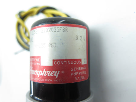 Humphrey 125E1 3102035FBR Solenoid Valve 120Vac 1/4in NPT - Advance Operations