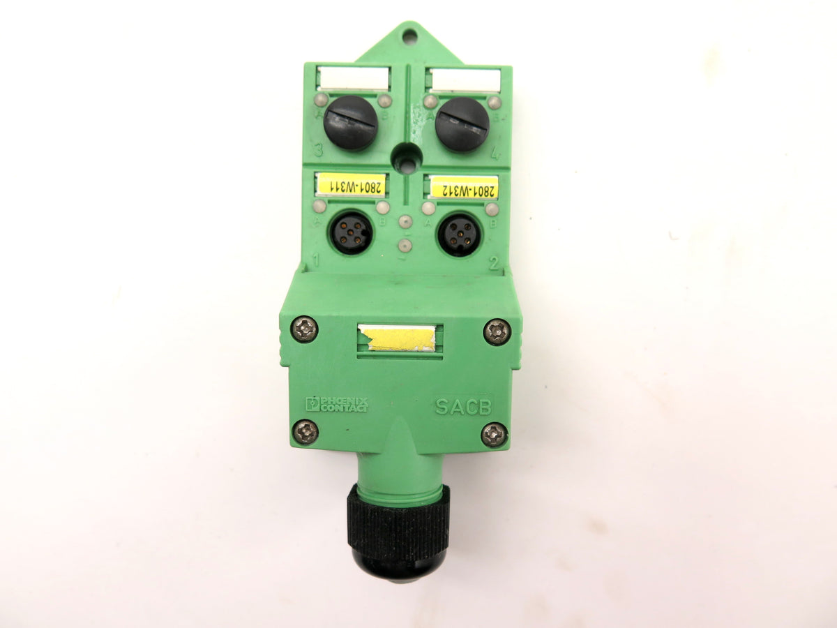 Pheonix Contact 16 98 13 6 SACB-4/ 8-L-C GG 4 Position Sensor Collection Unit - Advance Operations