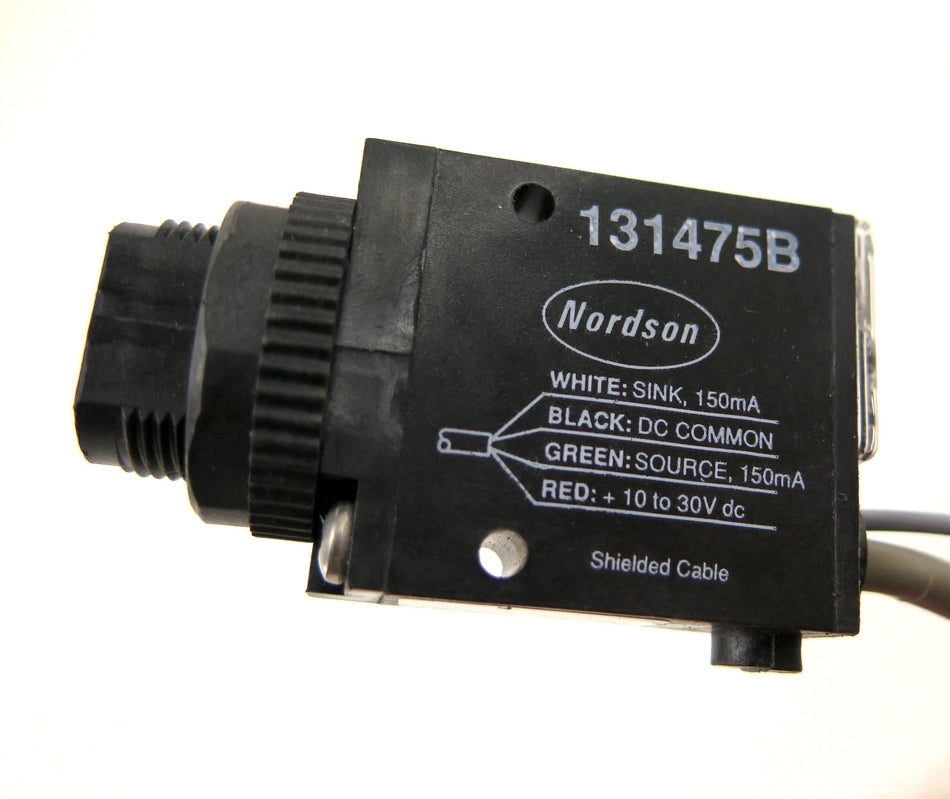 Nordson 131475B Photoelectric Sensor 150mA 10-30Vdc 15 FT Cable - Advance Operations