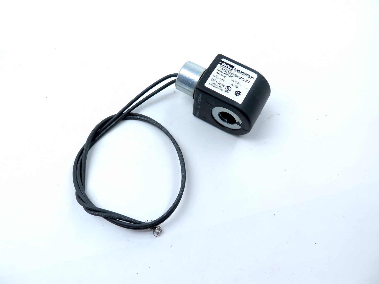 Parker 71215SN2GF00N0C322C2 Solenoid Coil 24Vdc ONLY - Advance Operations