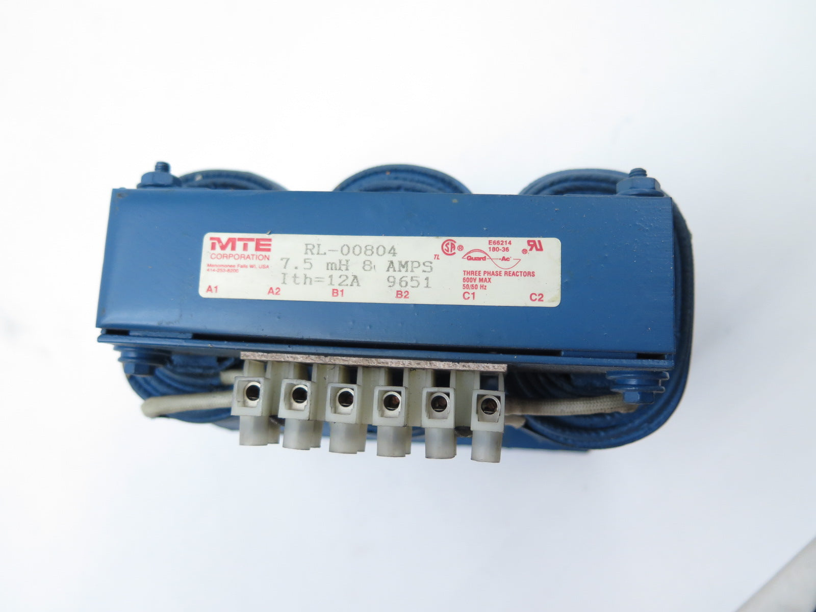 MTE RL-00804 7.5mH 8A 3PH 600Vac Line Reactor - Advance Operations