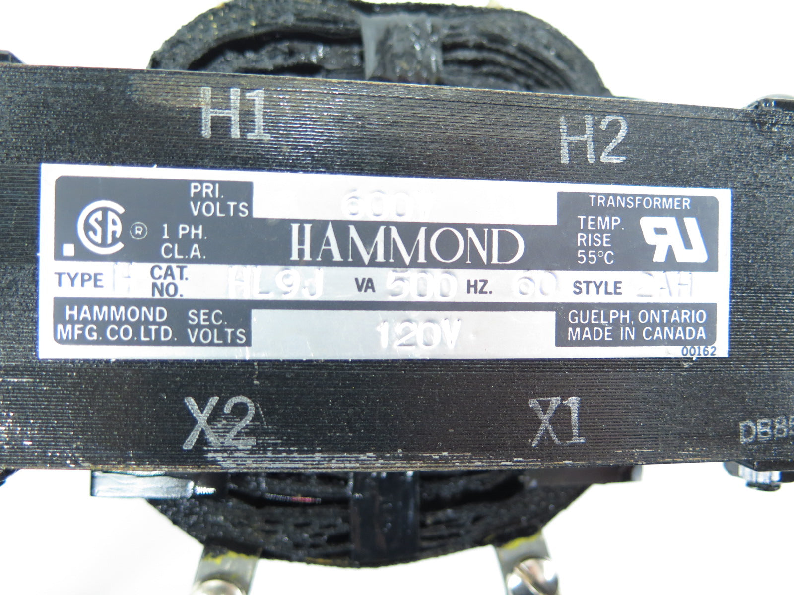 Hammond HL9HJ Transformer 600Va 60Hz 120V - Advance Operations