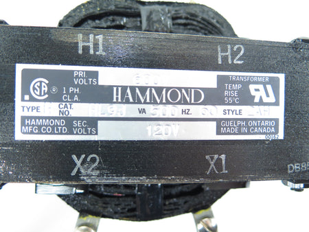 Hammond HL9HJ Transformer 600Va 60Hz 120V - Advance Operations