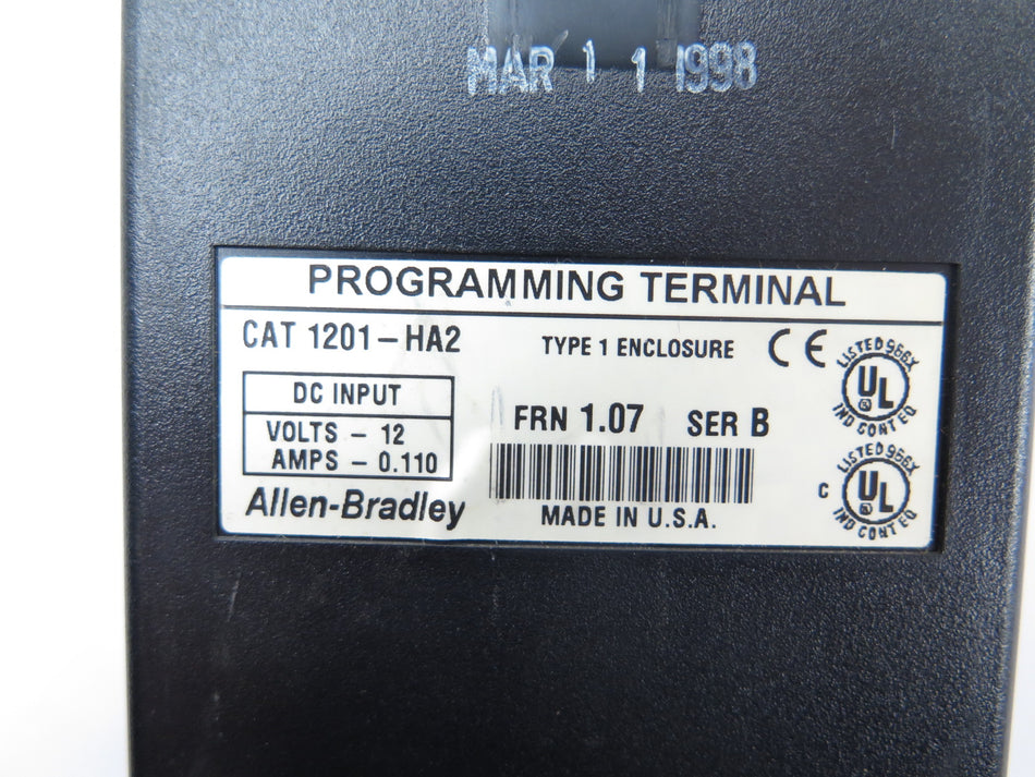 Allen-Bradley 1201-HA2 Programming terminal - Advance Operations