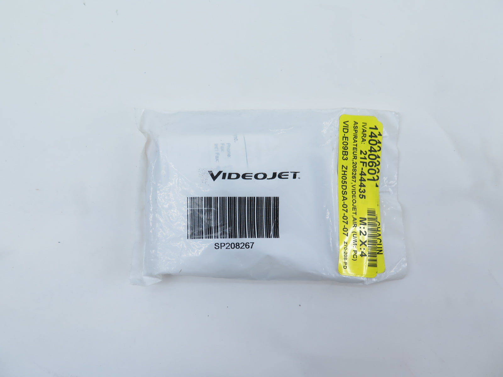VideoJet SP208267 SMC Air Aspirator - Advance Operations