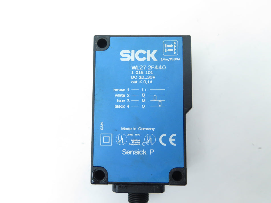 Sick WL27-2F440 Photoelectric Reflex Switch - Advance Operations