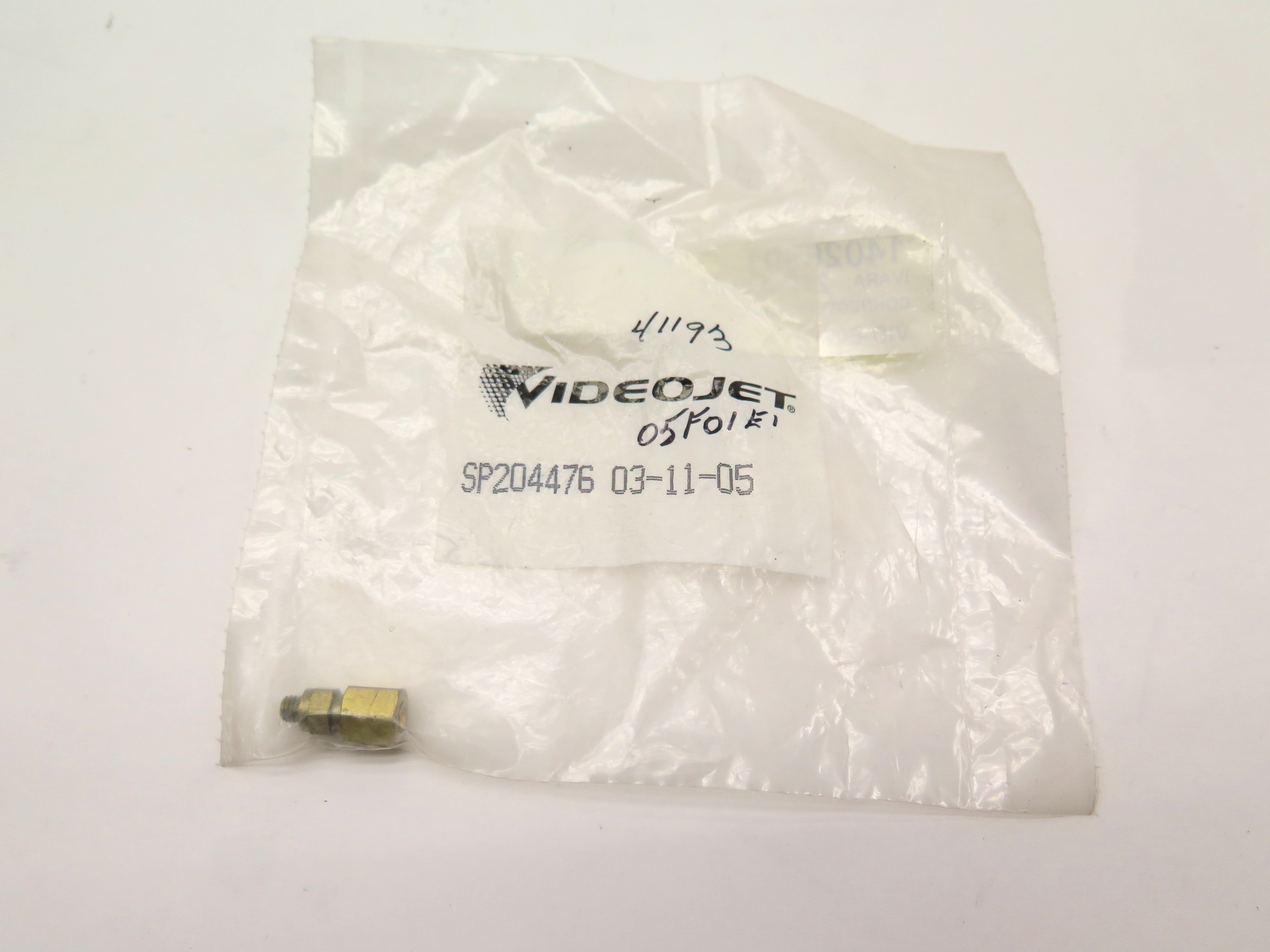 VideoJet 204476 / SP204476 Tube Fitting Genuine - Advance Operations
