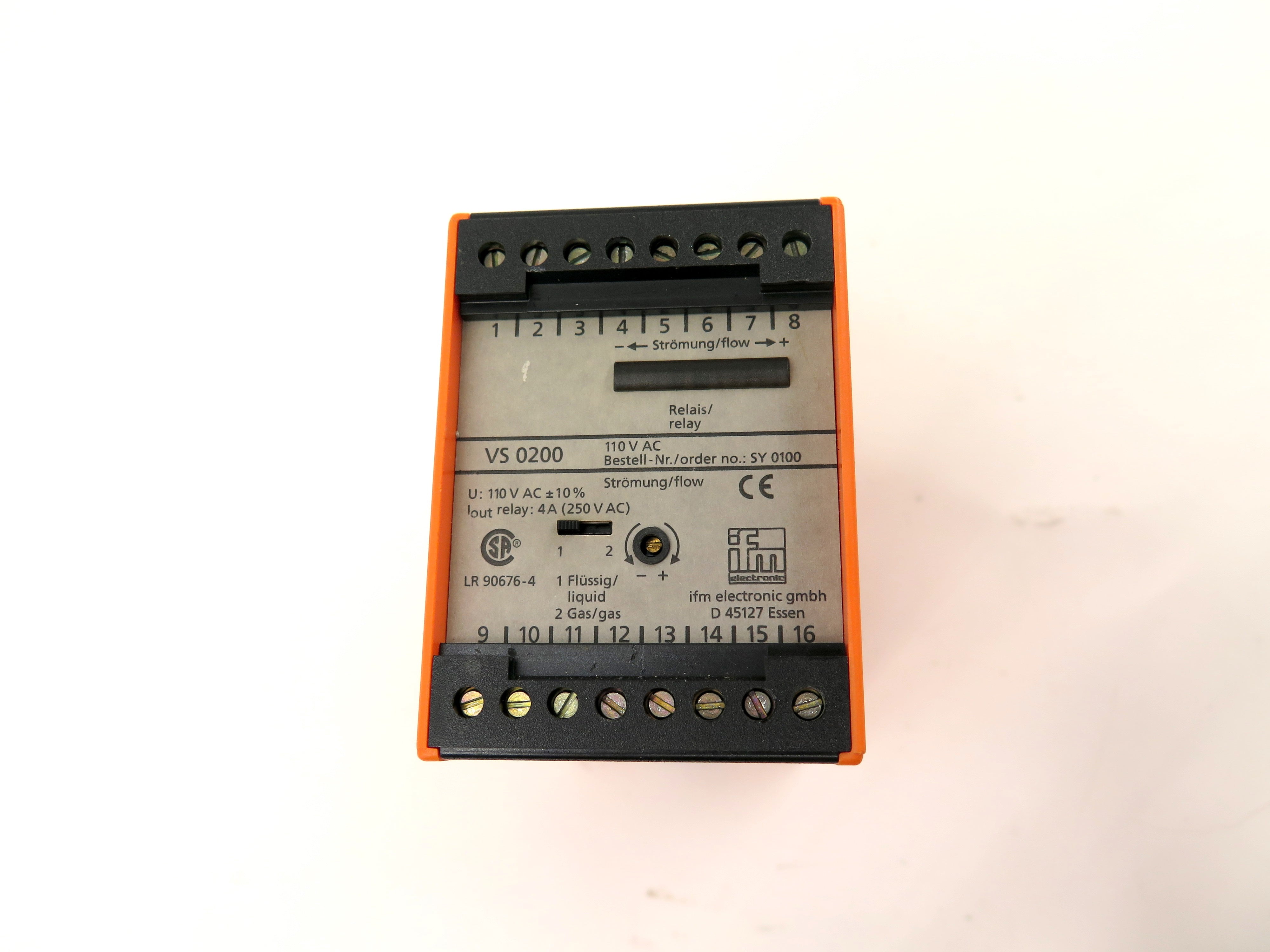 IFM VS 0200 Flow Controller Switch - Advance Operations