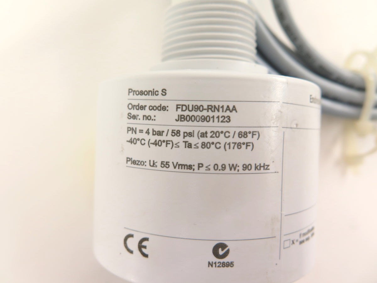 Endress + Hauser Prosonic S FDU90-RN1AA Ultrasonic Sensor - Advance Operations