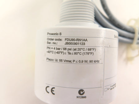 Endress + Hauser Prosonic S FDU90-RN1AA Ultrasonic Sensor - Advance Operations