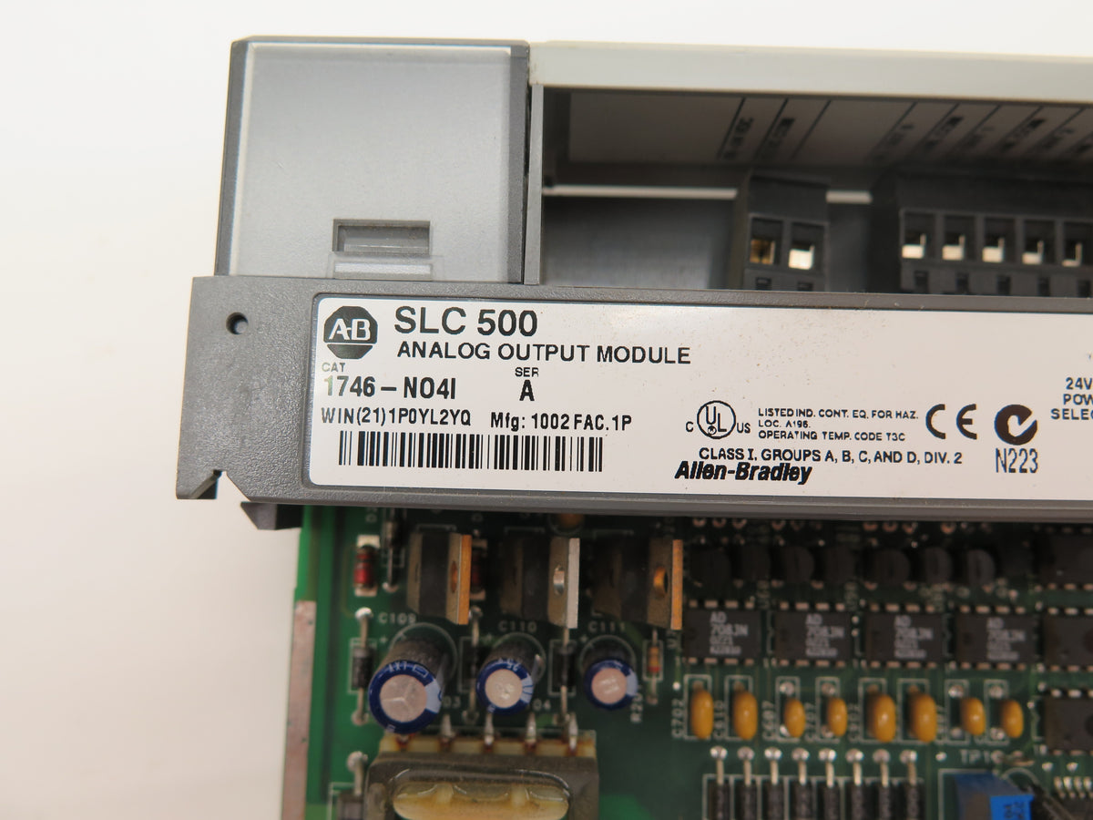 Allen-Bradley SLC-500 1746-N04I Analog Output Module - Advance Operations