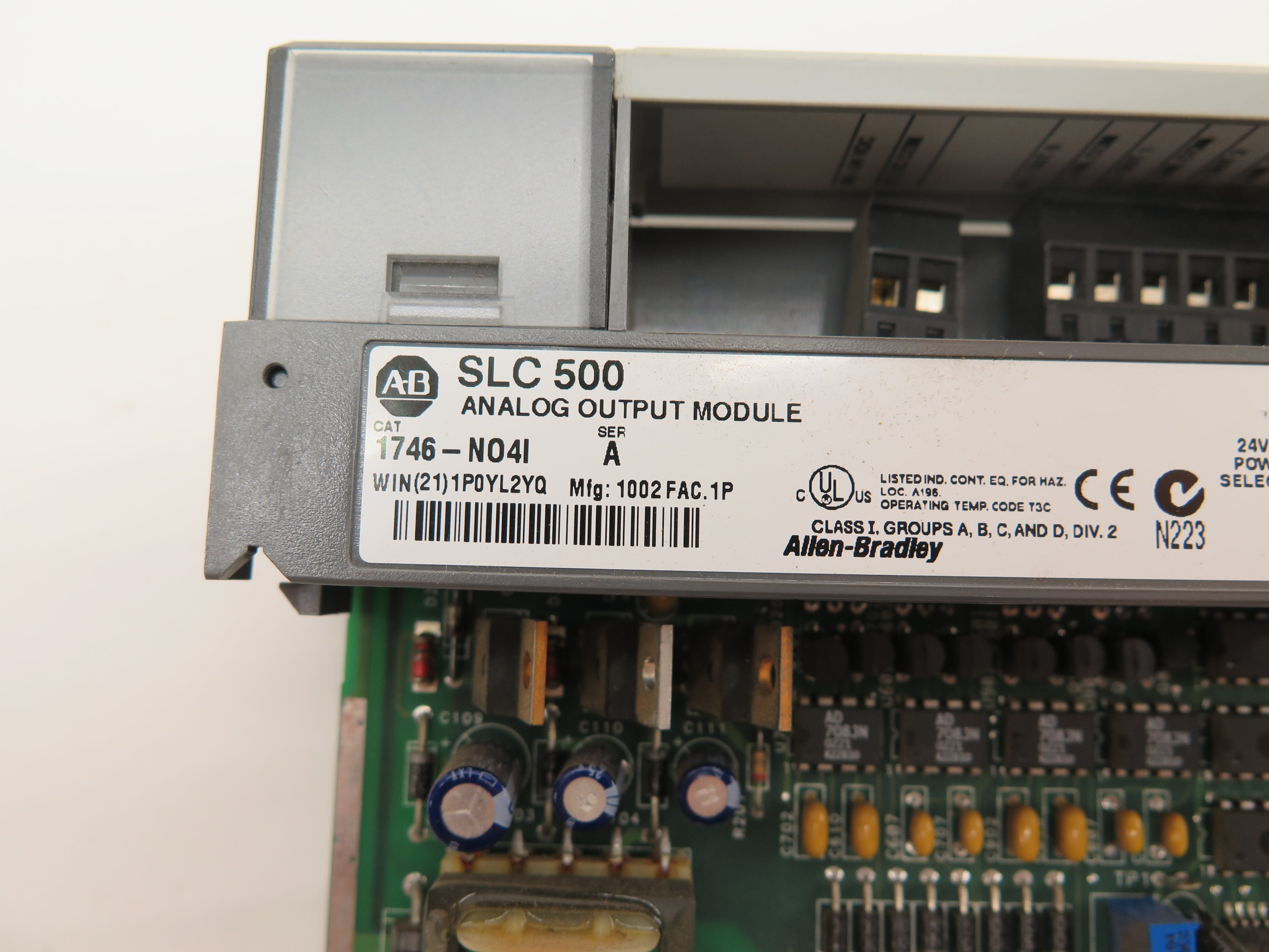Allen-Bradley SLC-500 1746-N04I Analog Output Module - Advance Operations
