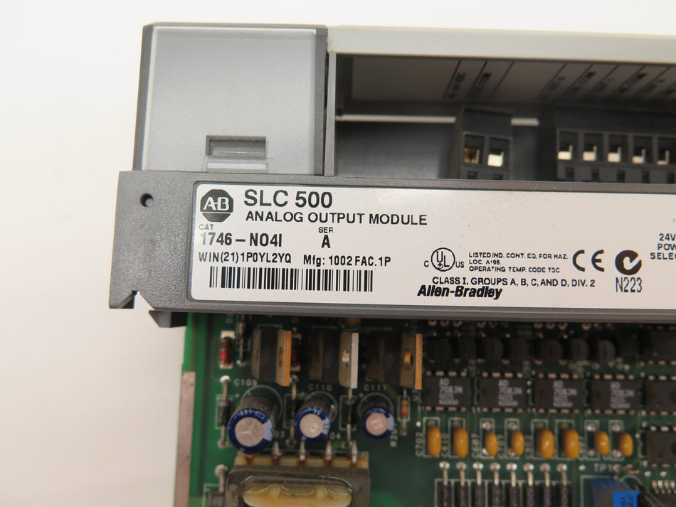 Allen-Bradley SLC-500 1746-N04I Analog Output Module - Advance Operations