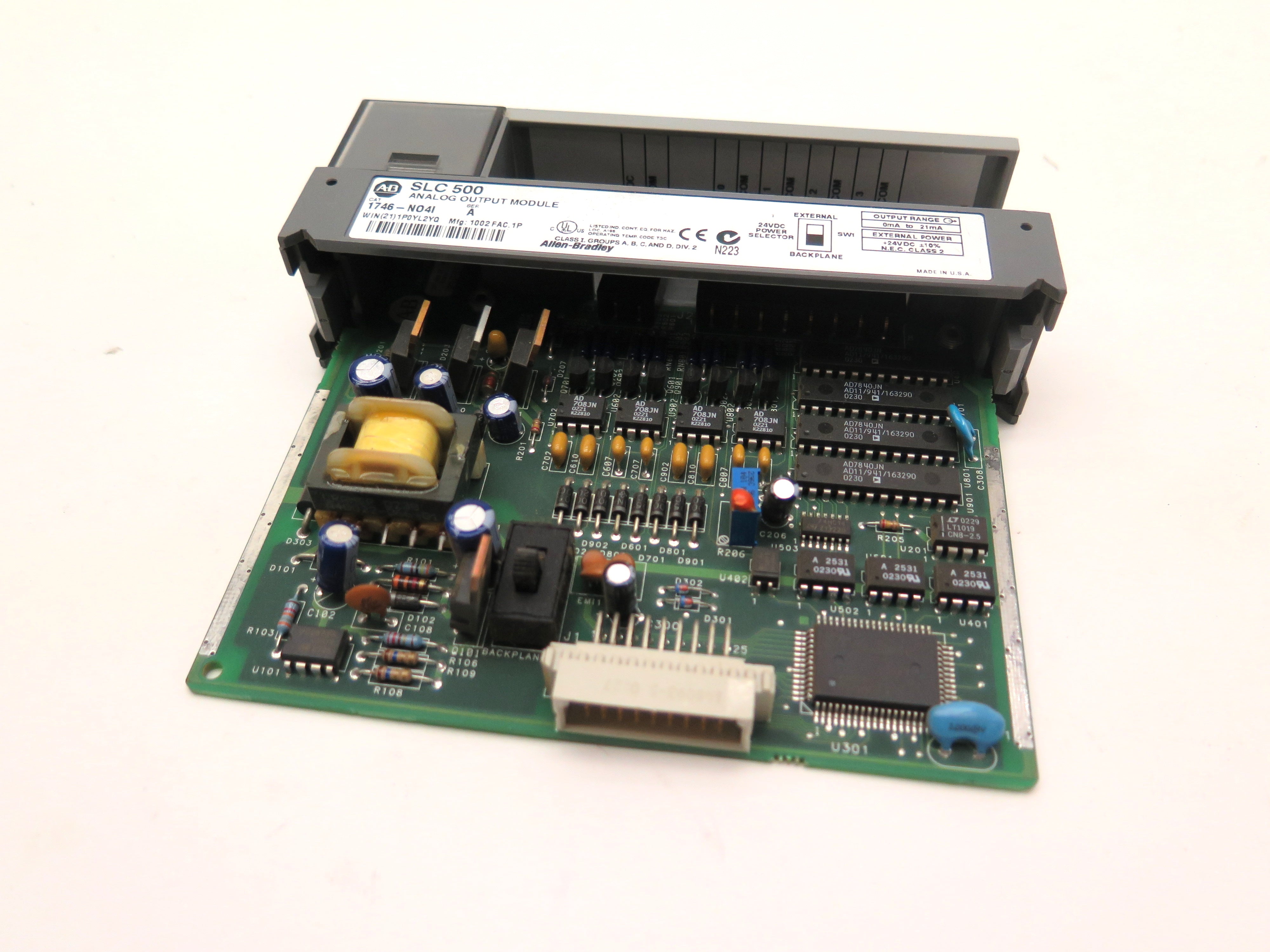 Allen-Bradley SLC-500 1746-N04I Analog Output Module - Advance Operations